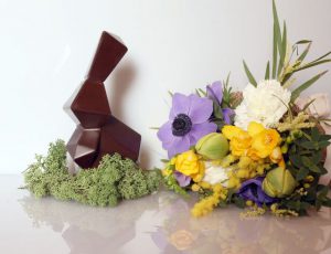 bouquet viola e giallo